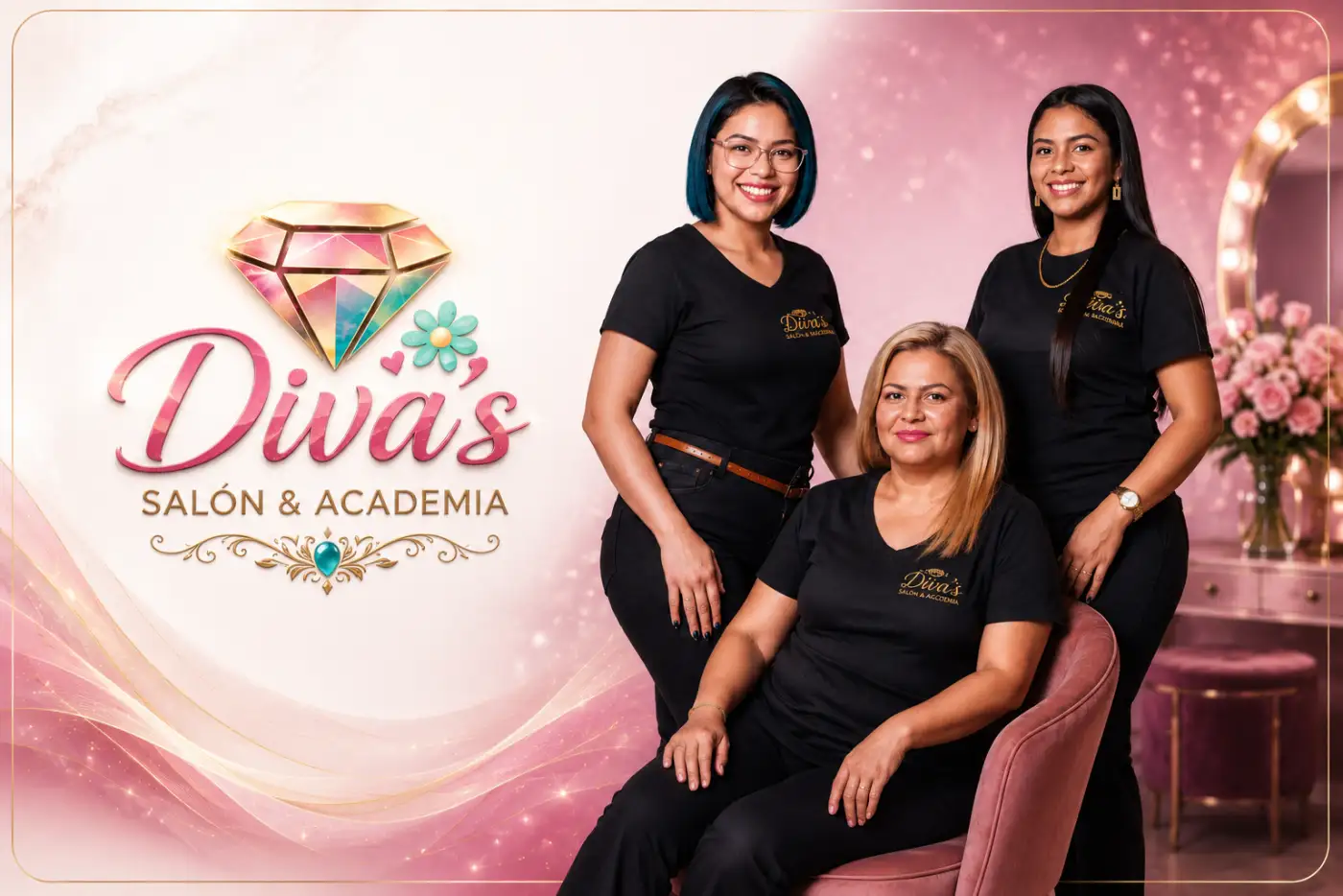 Equipo profesional de Diva's Salón y Academia