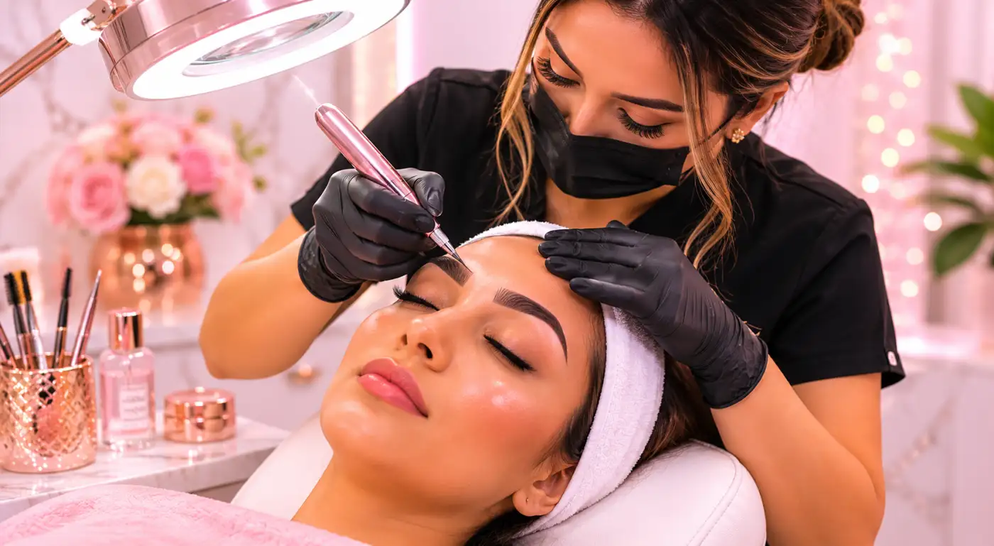 Servicio profesional de cejas y microblading